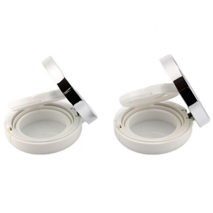 Refillable Dewy Finish Round Compact Powder Cushion Foundation Case For Light To Medium Coverage 3