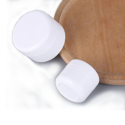 Empty Face Cream White Plastic Cosmetic Jars Unbreakable SGS Approval