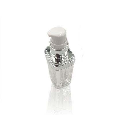 buy PMMA Clear Empty Foundation Bottle With Pump Recycable 15/30/50ml online manufacturer