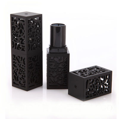 3.8g Lipstick Packaging Tube Black Square Lipstick Tube 23*74mm Size
