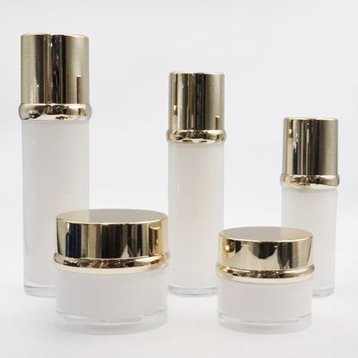 Customized Pump And Cap Cosmetic Packaging Set With Acrylic Cap