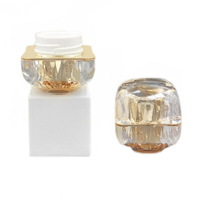 50g Leak Proof Cosmetic Cream Jar Diamond Acrylic Small Jar Custom Logo Available