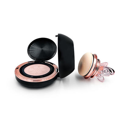 Travel Friendly Round Compact Powder Cushion Case Transparent Refillable Compatibility