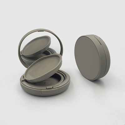 Round Transparent Empty Cushion Foundation Case Refillable Snap Closure Travel Friendly for Cosmetics and Skin